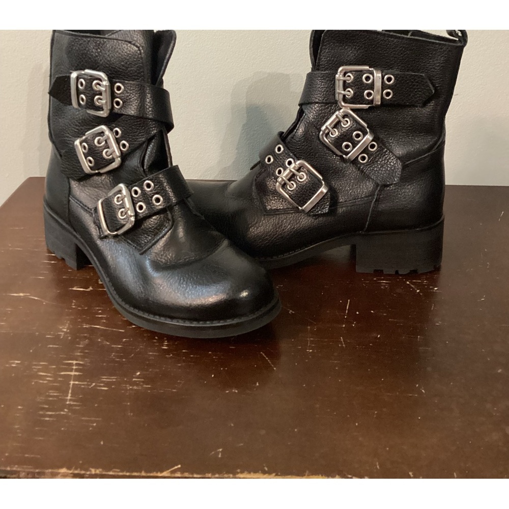 Black Moto style boot